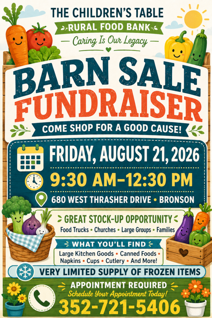 The Children's Table barn sale